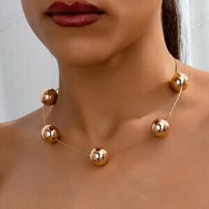 Gold Ball Necklace